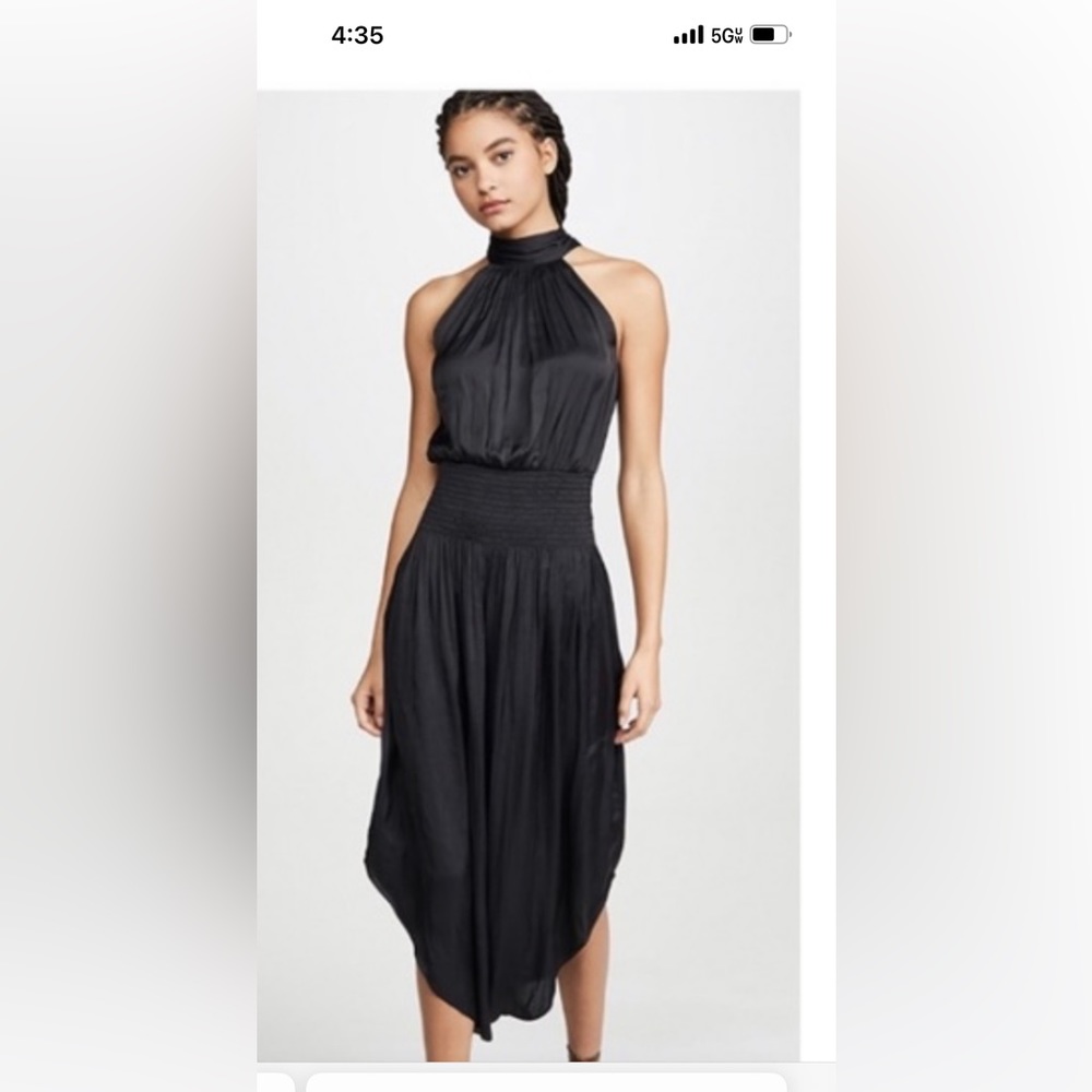 Ramy Brook Bella Dress Black L - NWT